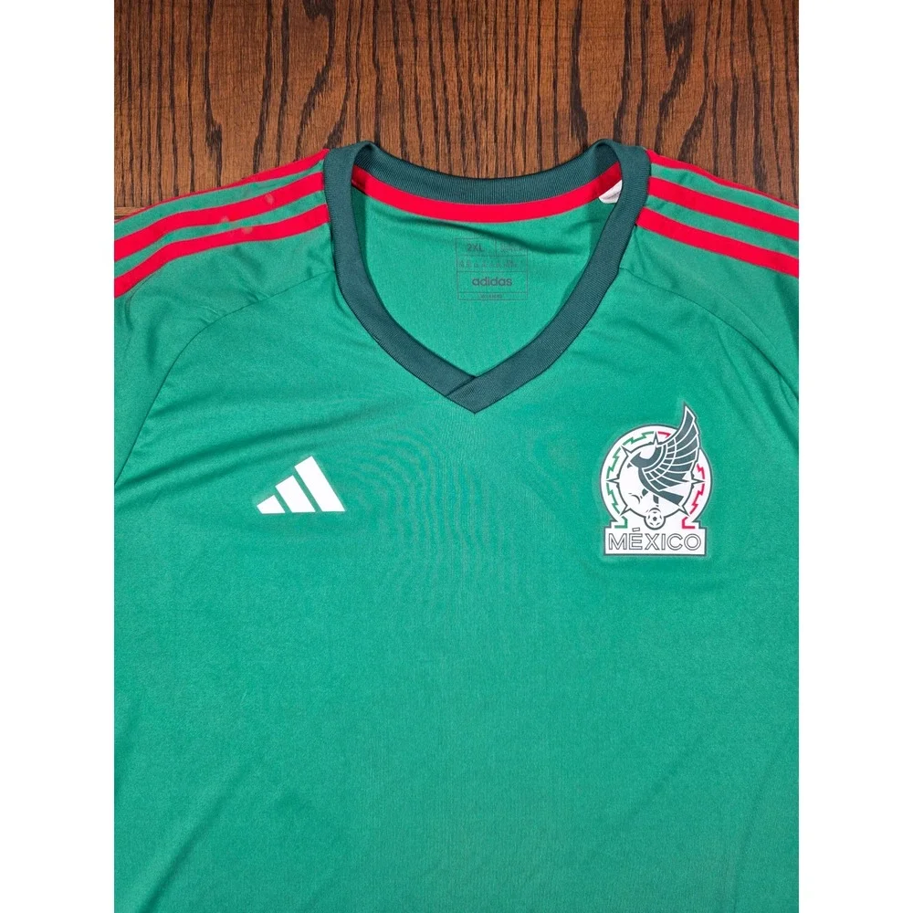 Adidas Mexico National Team 2022 Home Fanshirt Training Jersey Mens 2XL Slim Fit